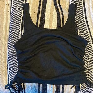 Black, cropped tanktop